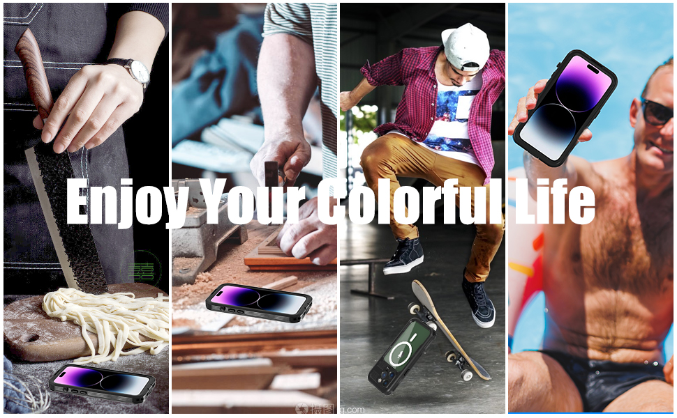 iPhone 14 Pro Max Case Full Sealed Design, Dustproof, Shockproof, Waterproof, Snowproof