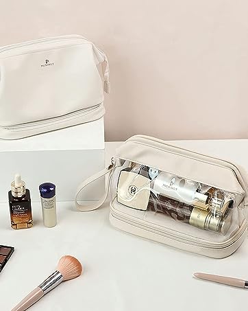 leather makeup bag