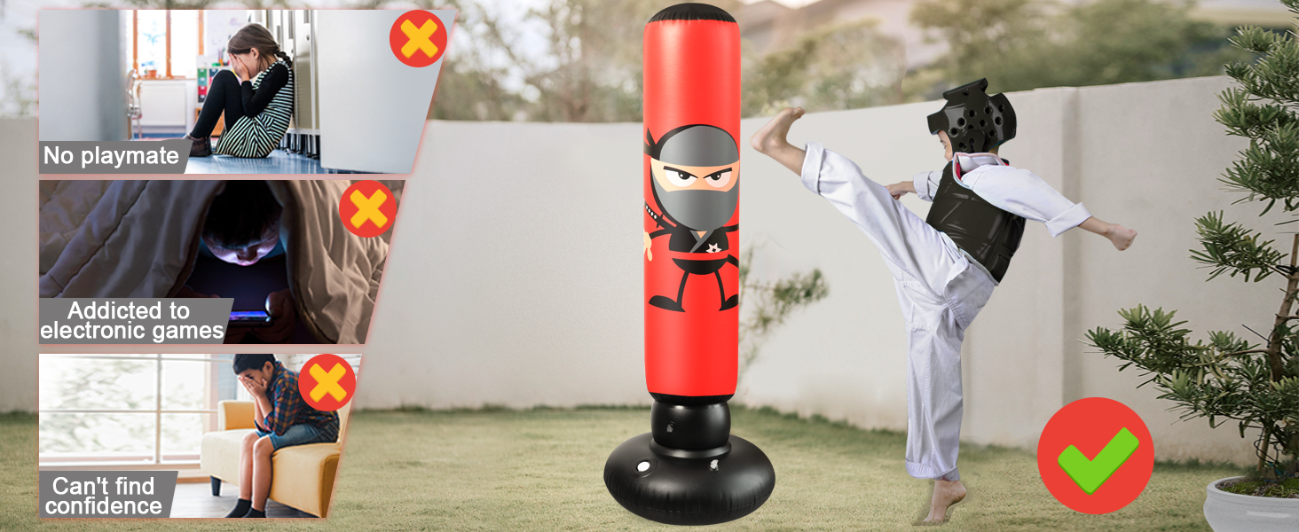 kids punching bag inflatable